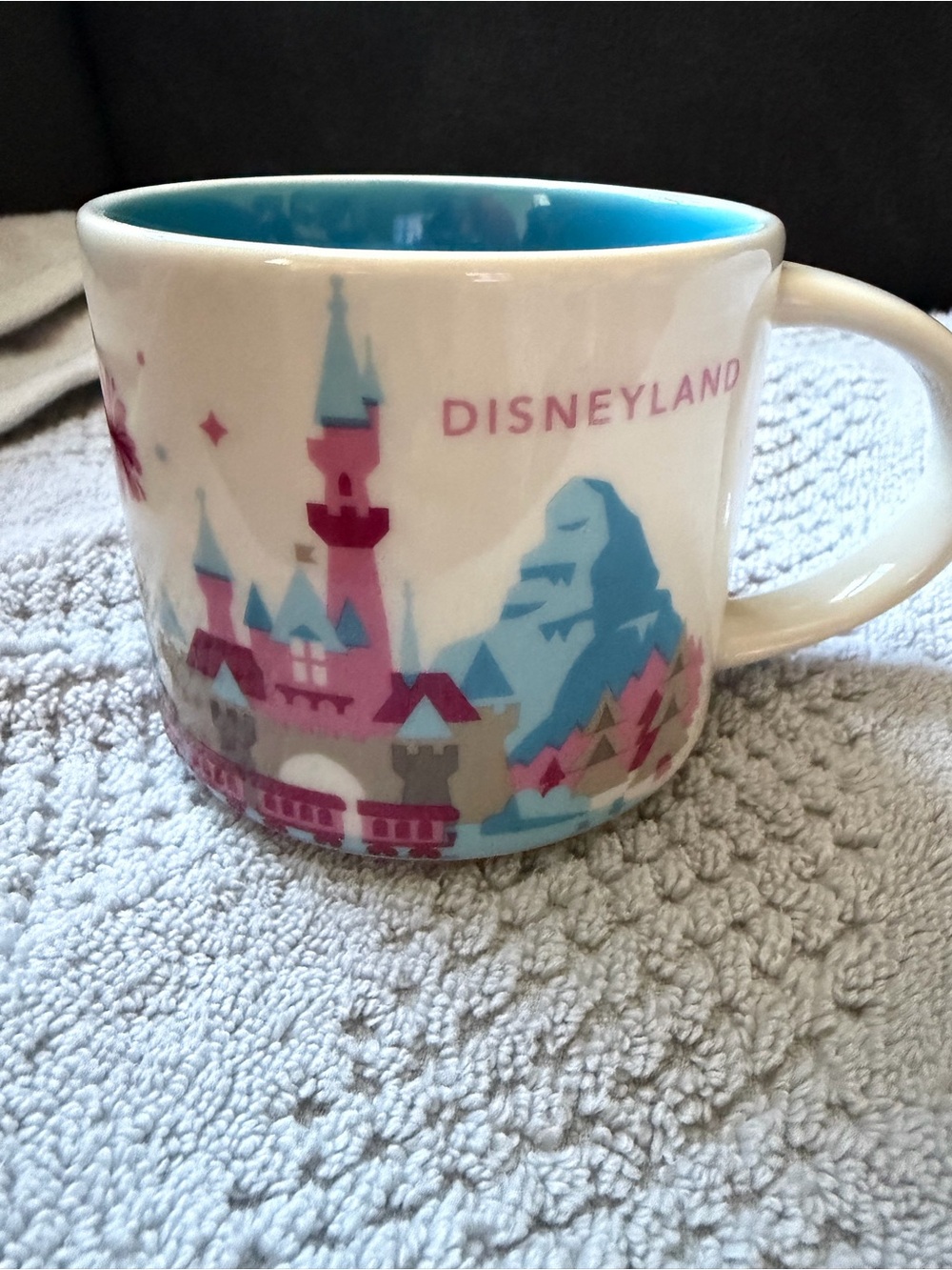 Starbucks You Are Here Disney Parks Mug - White with Pink & Blue Accents